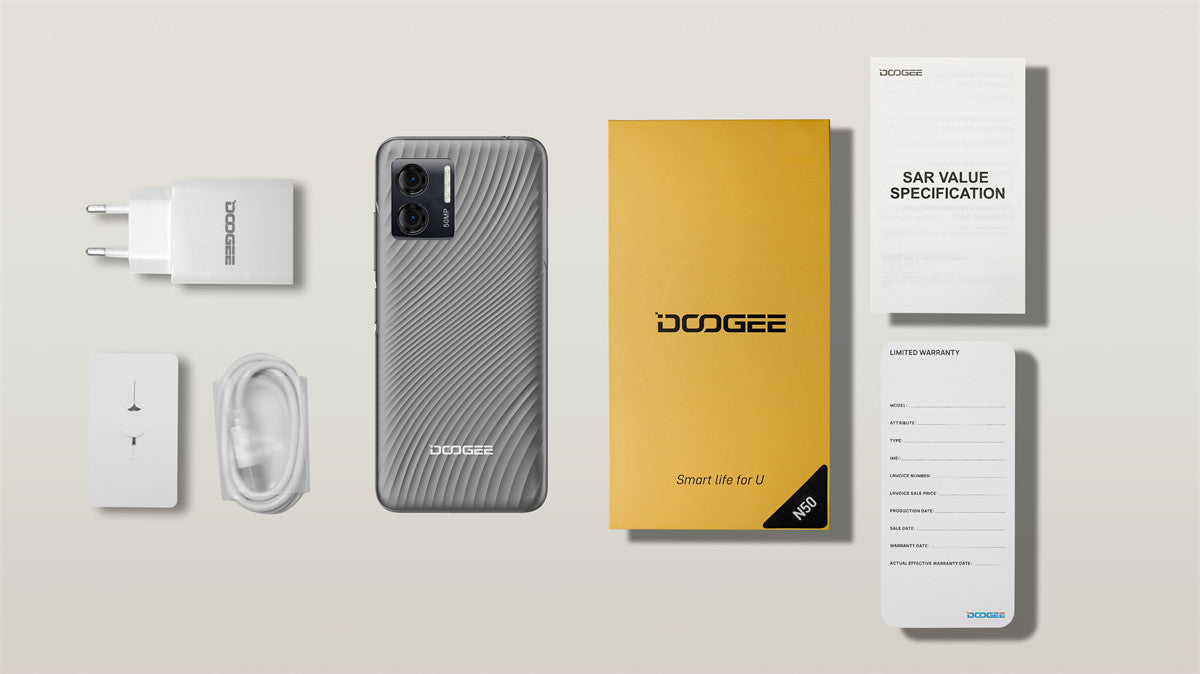 DOOGEE N50 スマホ 2023 SIMフリー スマホ 本体 15GB+128GB（1TB拡張）